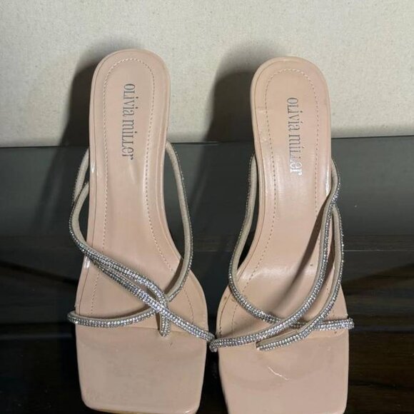 Olivia Miller - Tan Stiletto Sandals (Women's) [Size 9] - Picture 1 of 2
